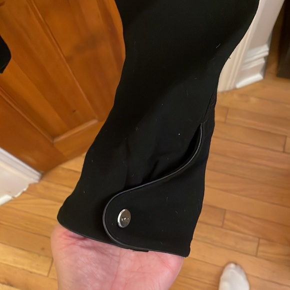 Ralph Lauren Black Riding Pants with Leather Details, Size Small - Picture 5 of 5